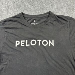 Peloton Shirt Mens Medium Black Century 100 Ride Graphic Tee Cotton Workout